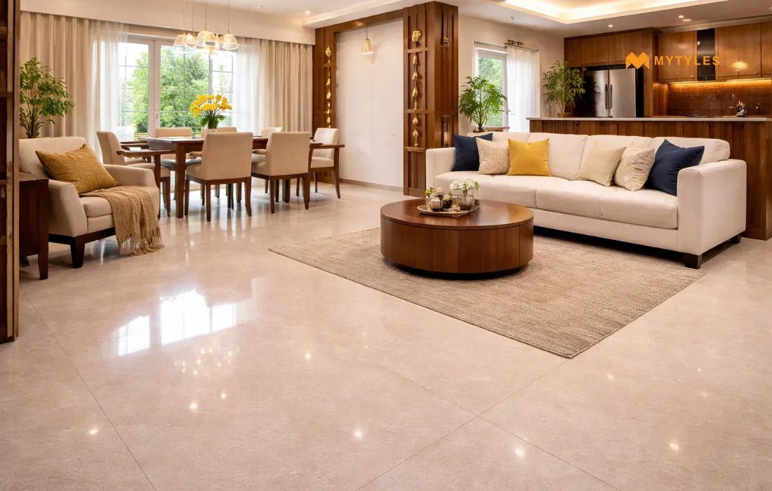 Vitrified Tile in Living Room